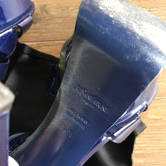 YSL Saint Laurent Tribute 105 - blue patent 6.5 - Picture 7 of 8